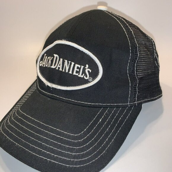 Jack Daniel’s Whiskey Mesh Back Breathable Snapback/Adjustable Hat Cap - Picture 2 of 8